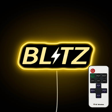 Blitz Logo neon sign