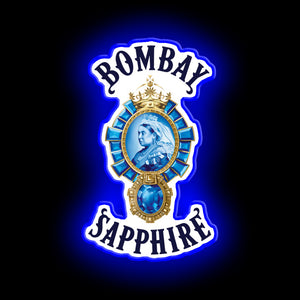 Bombay Sapphire neon sign
