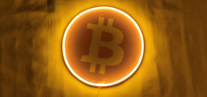 Crypto neon signs - Bitcoin LED