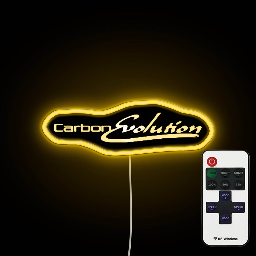 Carbon Evolution neon sign