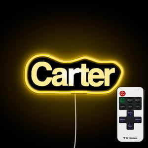 Carter Logo neon sign