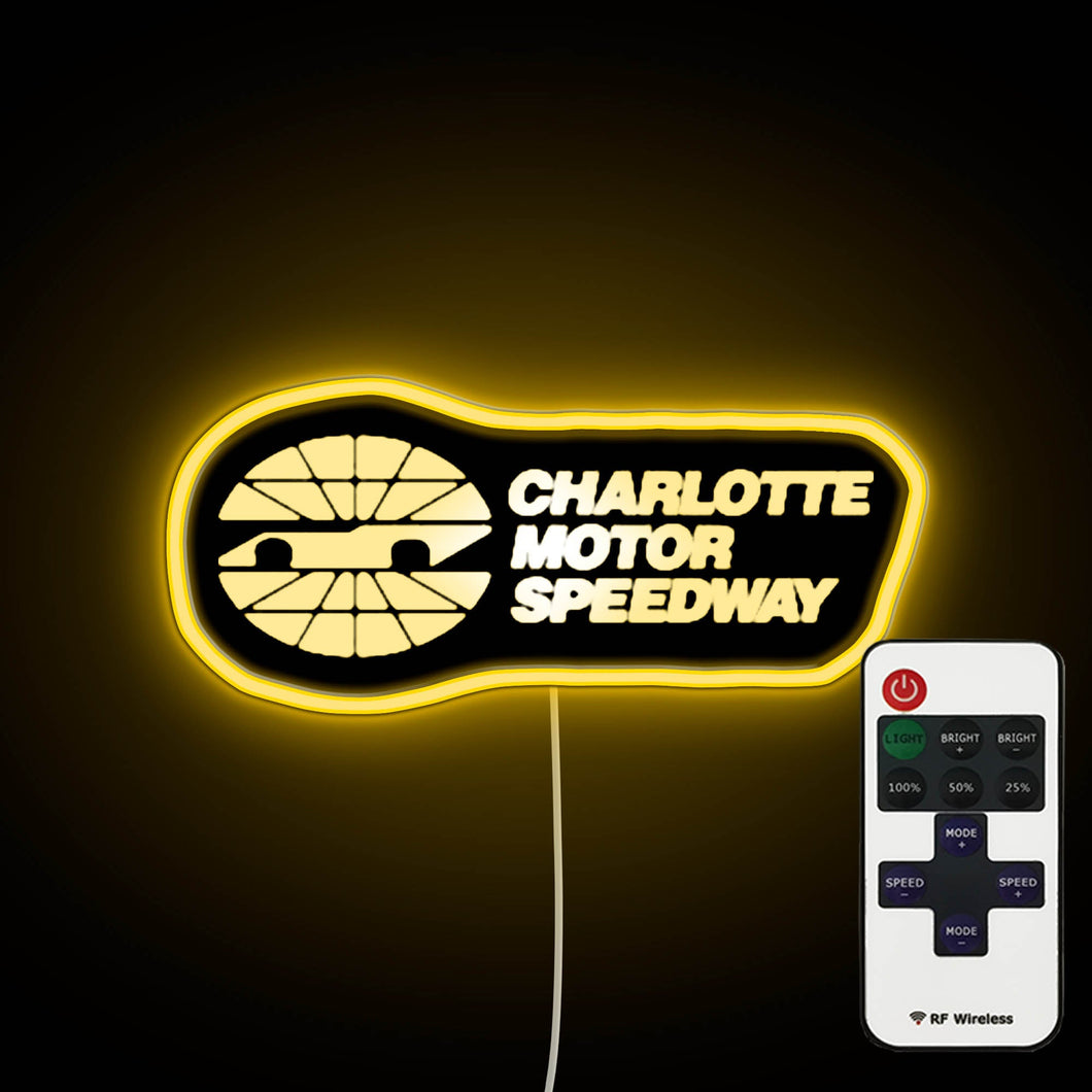 Charlotte Motor Speedway neon sign
