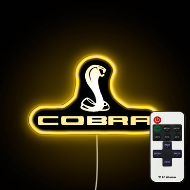 Cobra Mustang neon sign