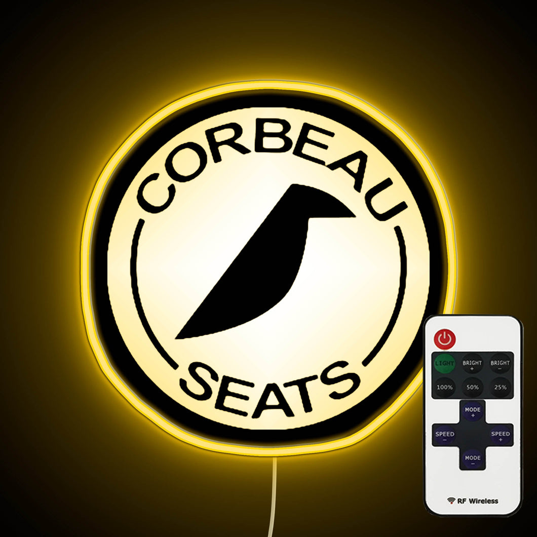 Corbeau Seats Logo neon sign