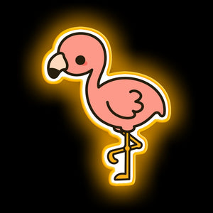 Cute flamingo neon sign