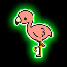 Load image into Gallery viewer, flamingo green for bedroom neon led