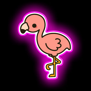 cute flamingo neon led