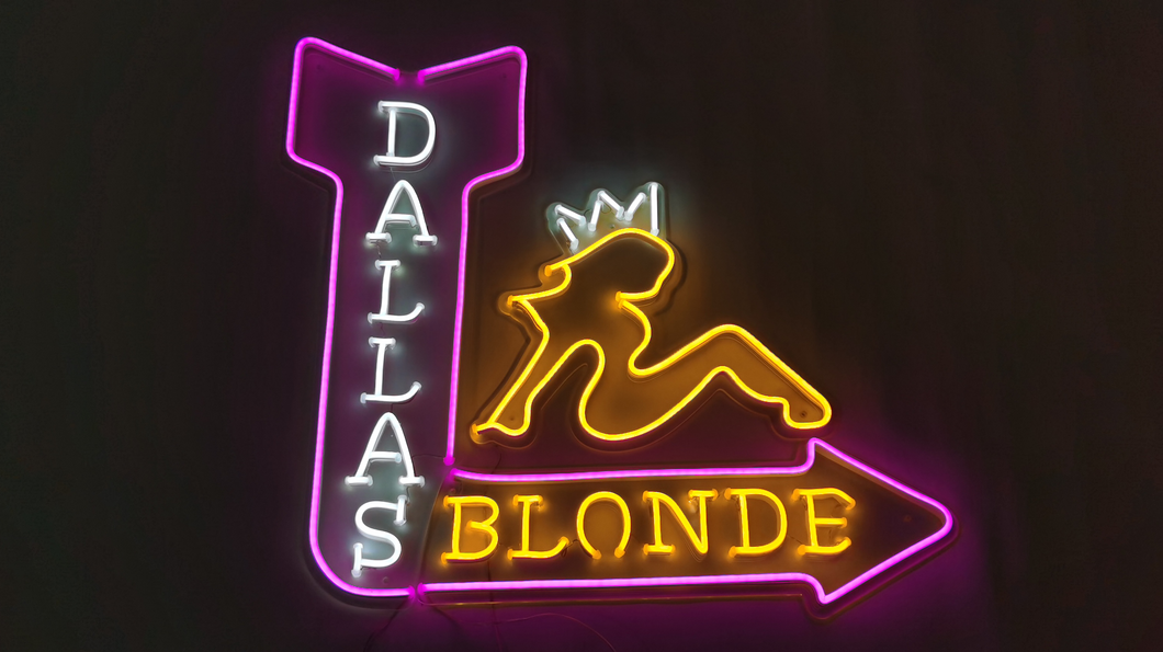 Dallas Blonde neon sign