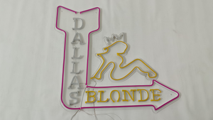 Dallas Blonde light Led signs
