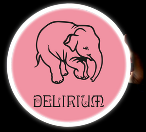 Beer sign: Delirium logo neon