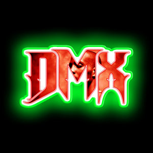 DMX hiphop neon sign