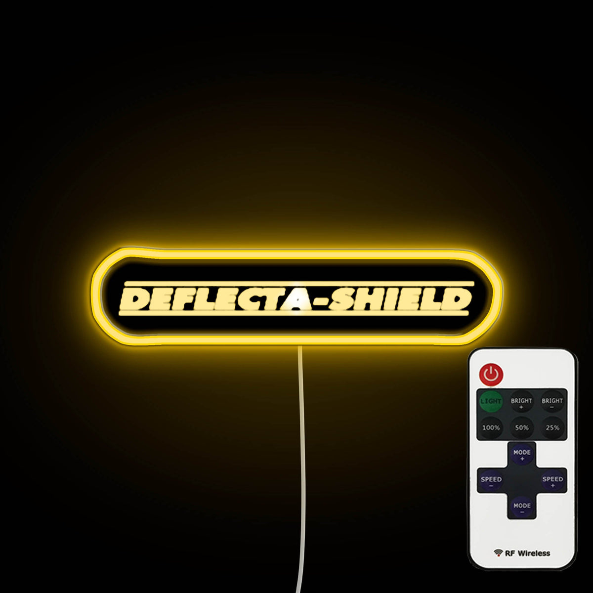 Deflecta Shield Logo Neon Wall Light – Neon Factory