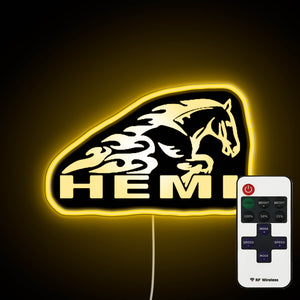 Dodge Hemi Horse neon sign