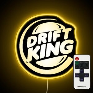 Drift King neon sign