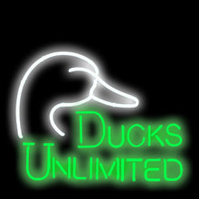 Load image into Gallery viewer, Ducks unlimited neon white and green