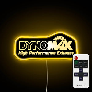 Dynomax Logo neon sign