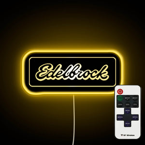 Edelbrock Logo neon sign