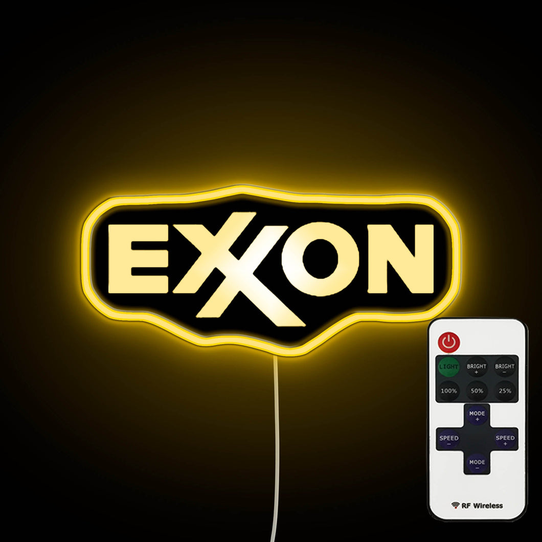 Exxon Logo neon sign