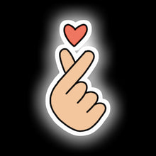 Load image into Gallery viewer, Finger Heart neon sign