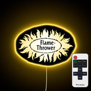 Flame Thrower Logo neon sign