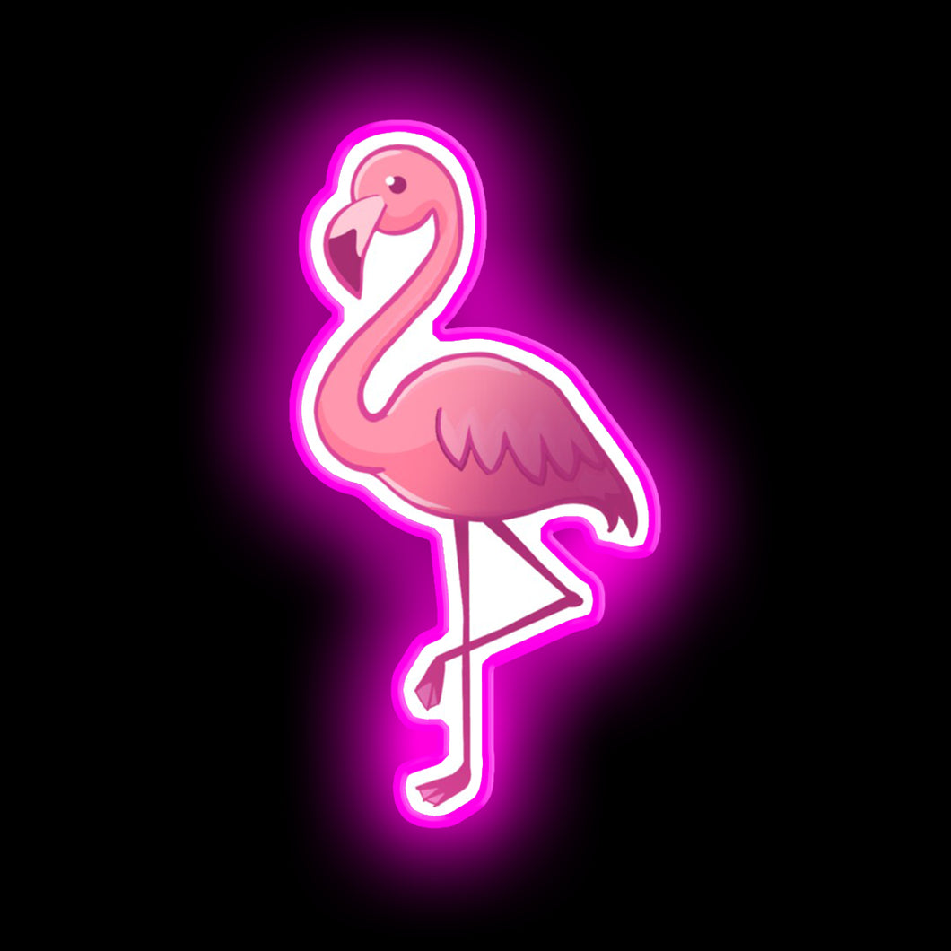 Flamingo neon led light sign