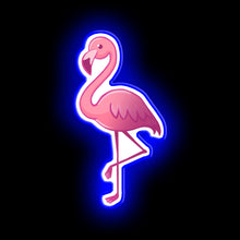 Load image into Gallery viewer, Flamingo blue neon light