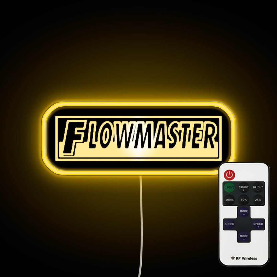 Flowmaster Logo neon sign