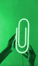 Load image into Gallery viewer, Paper_Clip neon sign - Lamp lights