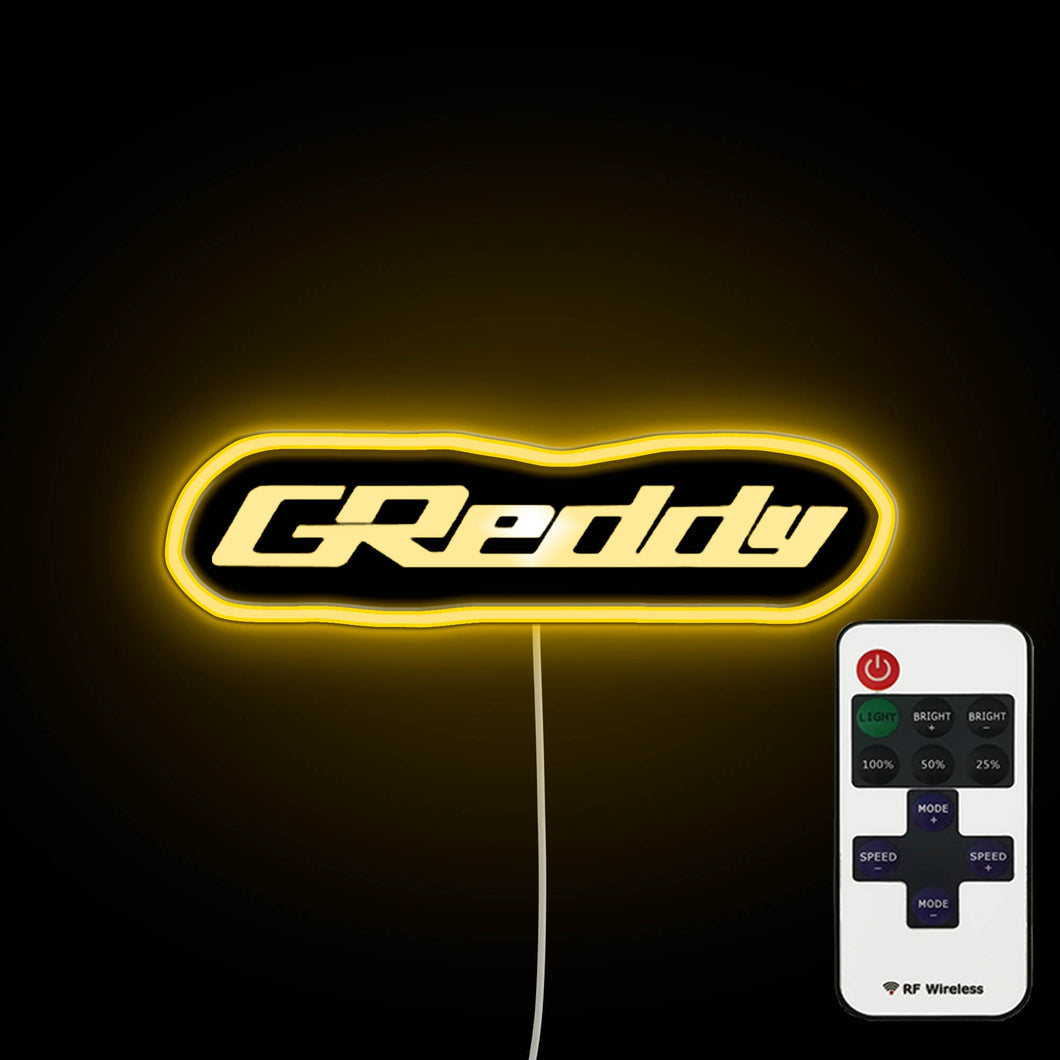 GReddy Logo neon sign