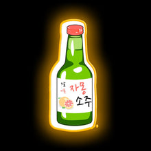 Load image into Gallery viewer, Grapefruit Soju bottle neon sign