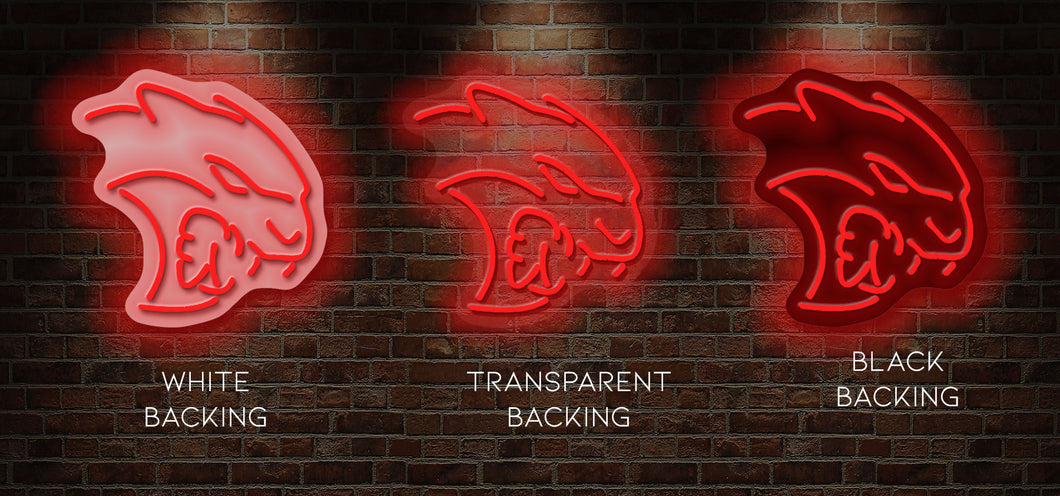 Red HELLCAT LOGO neon