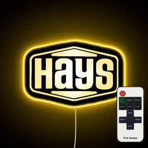 Hays Logo neon sign