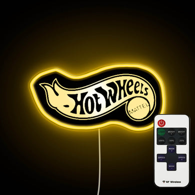 Hot Wheels Logo neon sign