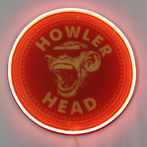 Howler Head Whiskey Neon Sign