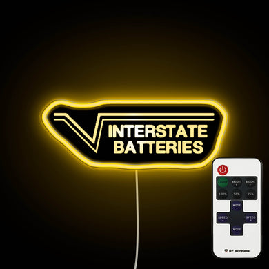 Interstate Batteries neon sign