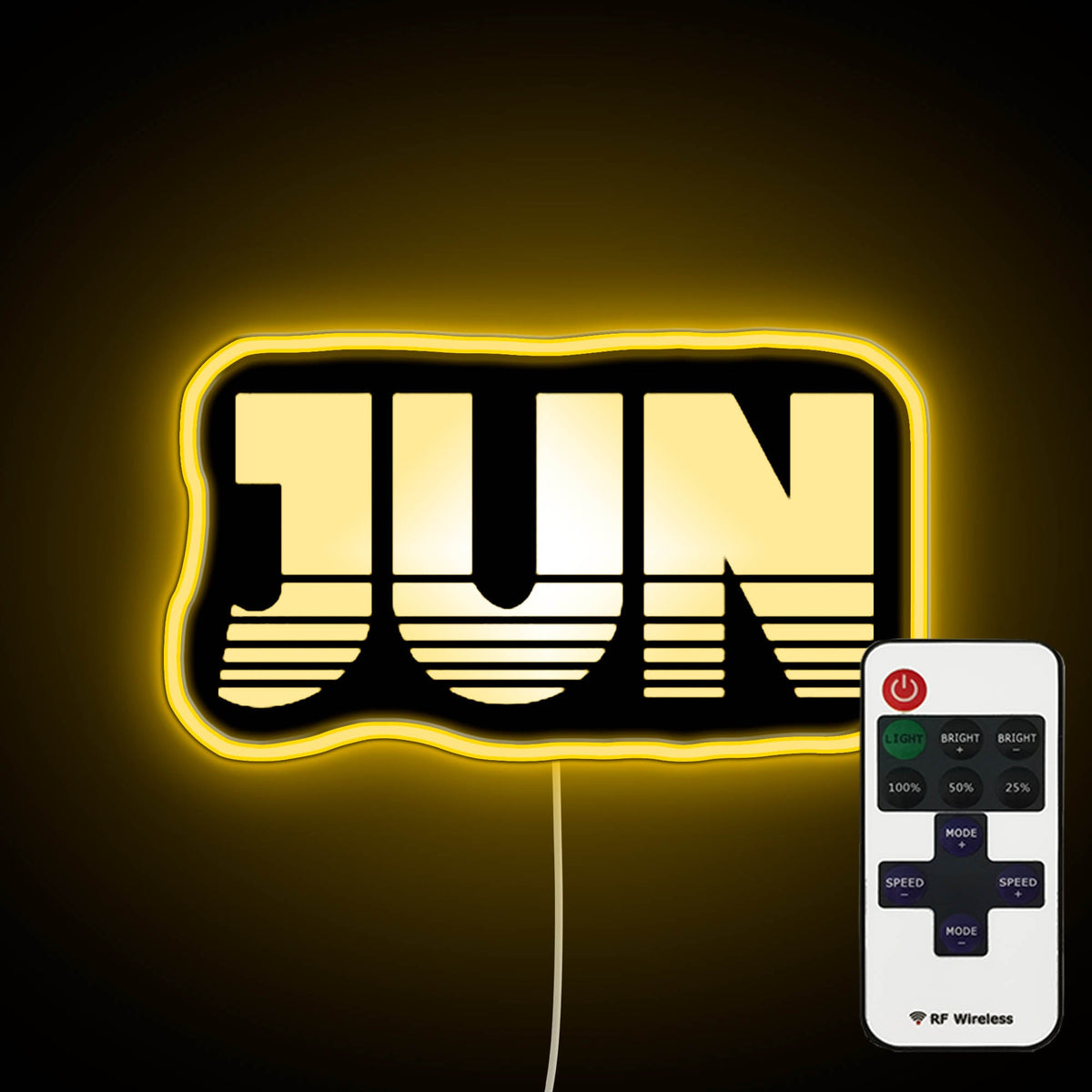 Neon Wall Light With Jun Logo – Neon Factory