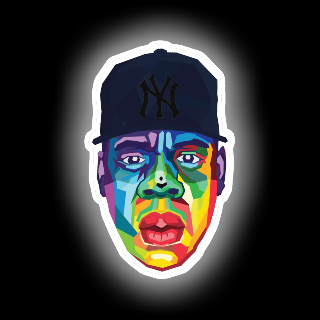 Jay Z Rapper neon sign