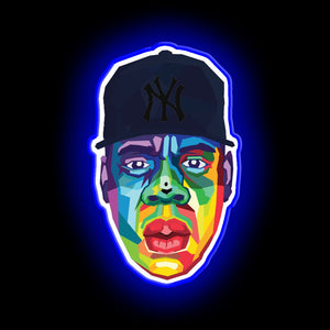 Jay Z Rapper neon sign