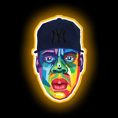 Jay Z Rapper neon sign