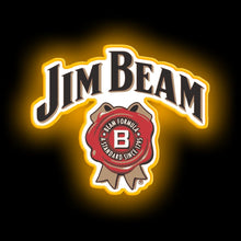 Load image into Gallery viewer, Jim Beam drink neon sign