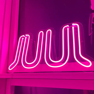 Pink juul neon led sign