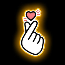 Load image into Gallery viewer, KPOP - Finger heart neon sign