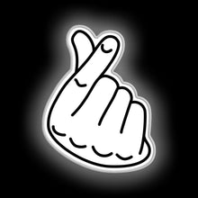 Load image into Gallery viewer, Korean Finger Heart neon sign