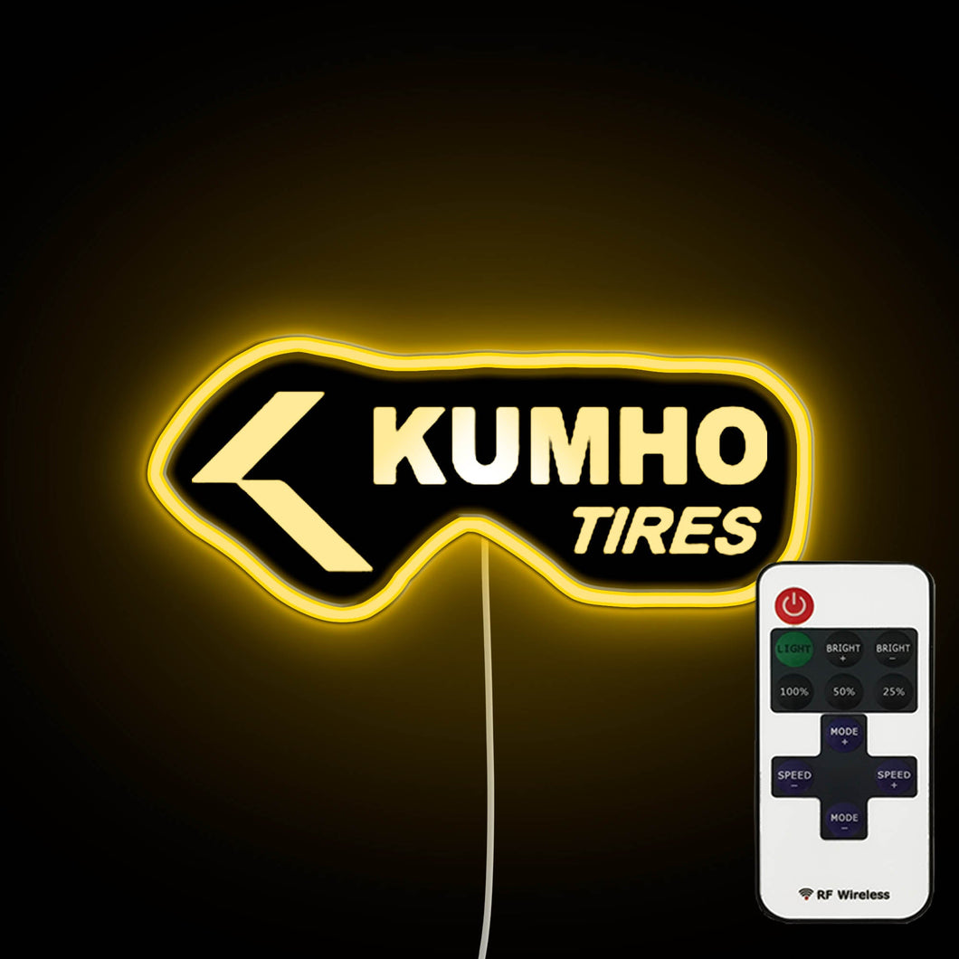 Kumho Tires Logo neon sign