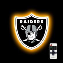 Load image into Gallery viewer, Las Vegas Raiders bedside table lights