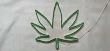Load image into Gallery viewer, Ganja Cannabis leaf neon led
