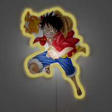 Load image into Gallery viewer, Luffy Red Hawk neon sign