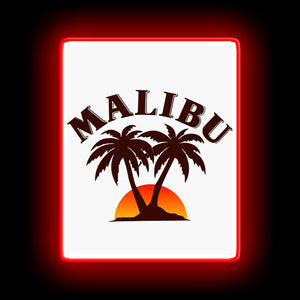 Malibu bar neon light