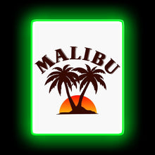 Load image into Gallery viewer, Malibu bar Poster neon