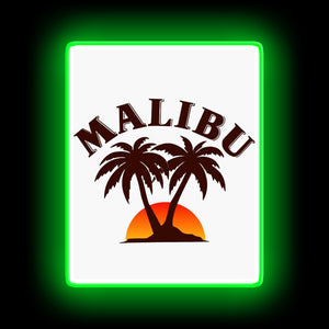 Malibu bar Poster neon